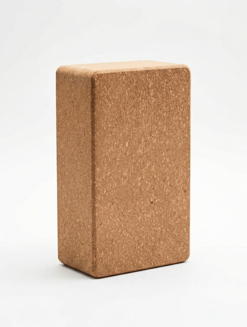 Yoga block made of natural cork