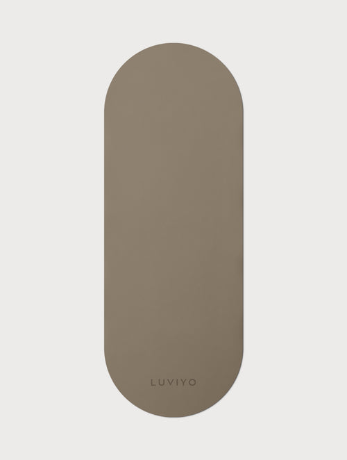 Yoga + Pilatesmatte Oval Frosted Sand