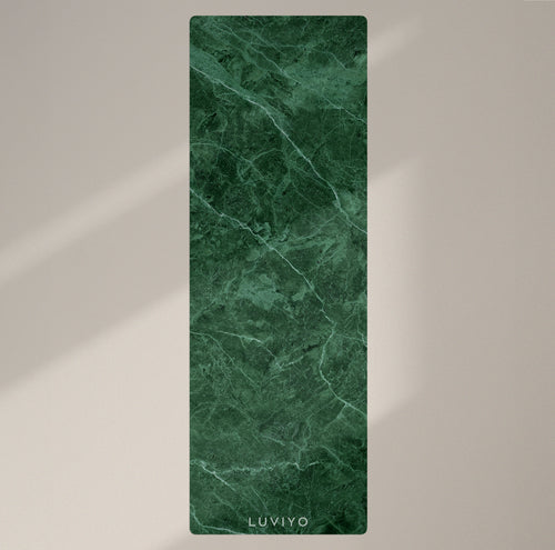 Travel Yogamatte Green Marble