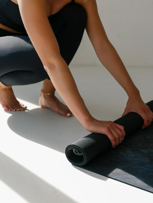 All-In-One Yogamatte Black Marble