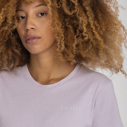 Organic Cotton T-Shirt Misty Lilac